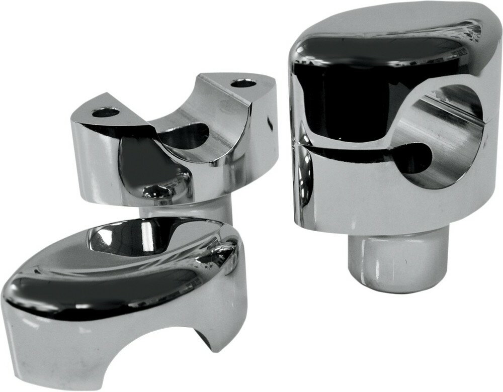 LA CHOPPERS エルエーチョッパーズ ライザーシステム クローム SPRINGER PAUGHCO用【RISERS SPRNGR PAUGHCO CH [0602-0529]】 ハンドルポスト・ハンドルライザー ハンドル周辺パーツ ハンドル