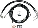LA CHOPPERS エルエーチョッパーズ ブレーキラインキット 12-14' ブラック FL ABS用【BRKLINES12-14 ABS BK [1741...