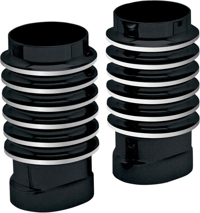 COVINGTONS コビングトン フォークスライダカバー ブラック FLT／HT用 【BELLOWS FORK BLK FLT/HT [0411-0001]】 HARLEY-DAVIDSON ハーレーダビッドソン フォークブーツ・フォークカバー サスペンション 足回り