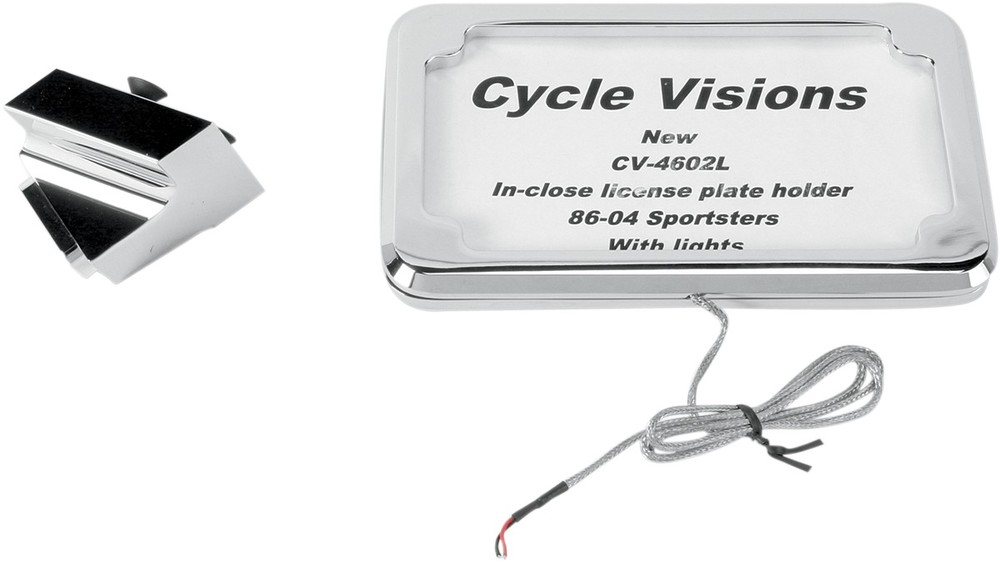 CYCLE VISIONS サイクルビジョン ナンバープレートマウント ランプ付き 1986-04 XL 【MOUNT LP W/LT 86-04 [2030-0328]】 1200C Custom 1996 - 2004 1200R Roadster 1200S Sport 883 883C 1999 883R XLH 1100 1986 1987 1200 1988 2003 Deluxe 1995 Hugger 外装