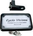 CYCLE VISIONS サイクルビジョン ナンバープレートマウント H ランプ付き 2006-07FXD ブラック 【MOUNT LP W/LT06-07F...