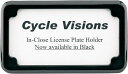 CYCLE VISIONS サイクルビジョン ナンバープレートフレーム H ブラック FXD 1991-2005用【FRAME LP 91-05 BLK [20...