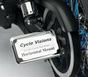 CYCLE VISIONS サイクルビジョン ナンバープレートフレーム H クローム XL 2005-用【FRAME LP 05- CHR [2030-0923...