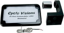 CYCLE VISIONS サイクルビジョン ナンバープレートマウント H ランプ付き ブラック 2008-2017ST【MOUNT LP W/LT08-17S...