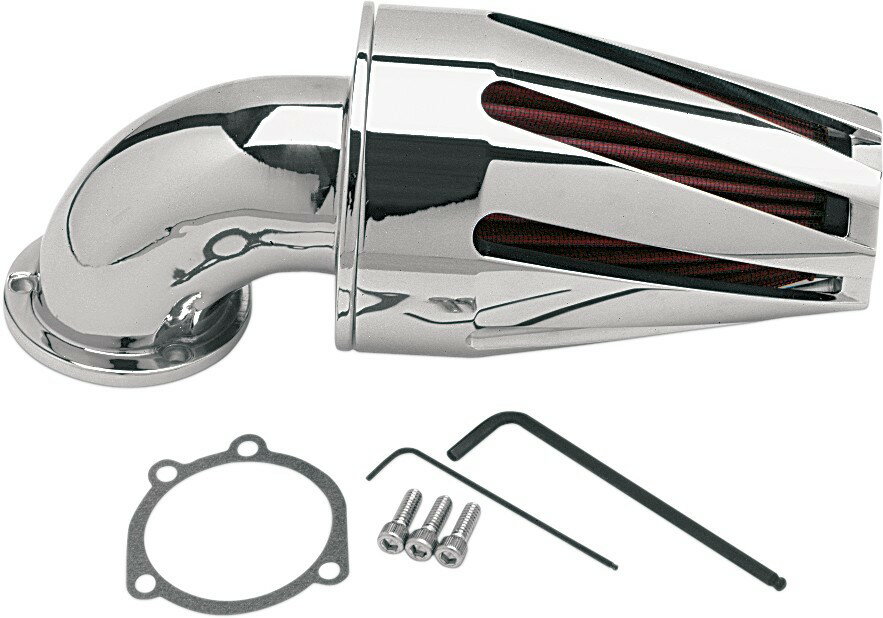D & M CUSTOM デーアンドエムカスタム パワーフロー エアクリーナーTPRD クローム【POWER FLOW A/C TPRD CHR [DS289543]】 HARLEY-DAVIDSON ハーレーダビッドソン エアクリーナー・エアクリーナーエレメント 吸気関連 エンジン