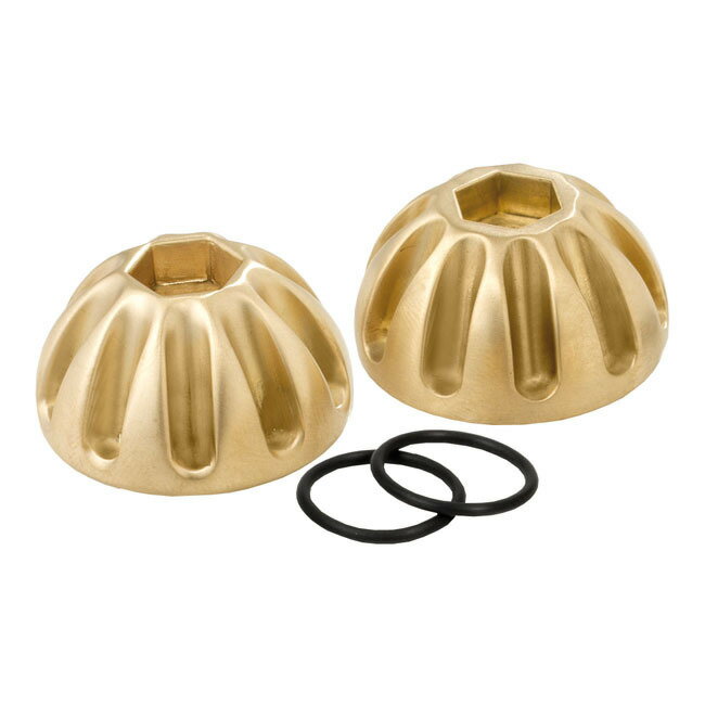 KUSTOM TECH カスタムテック フィン ナックルロカーシャフトキャップ【FINNED KNUCKLE ROCKER SHAFT CAPS】 36-47 KNUCKLEHEADNU HARLEY-DAVIDSON ハーレーダビッドソン その他エンジンカバー エンジンパーツ エンジン