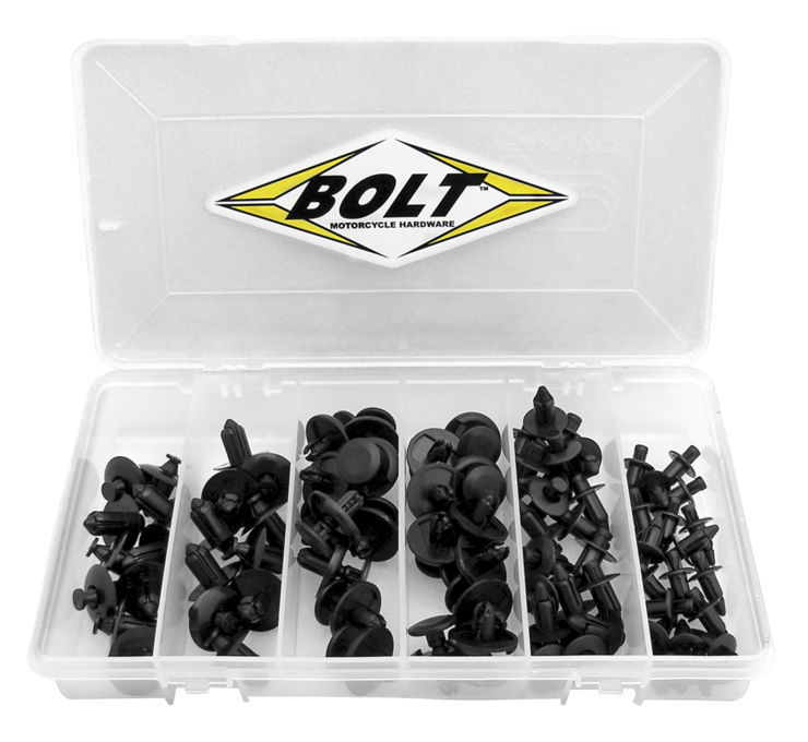 BOLT ボルト MOTORCYCLE HARDWARE ナイロンリベットアソートメント 【Motorcycle Hardware Nylon Rivet Assortment [150129]】