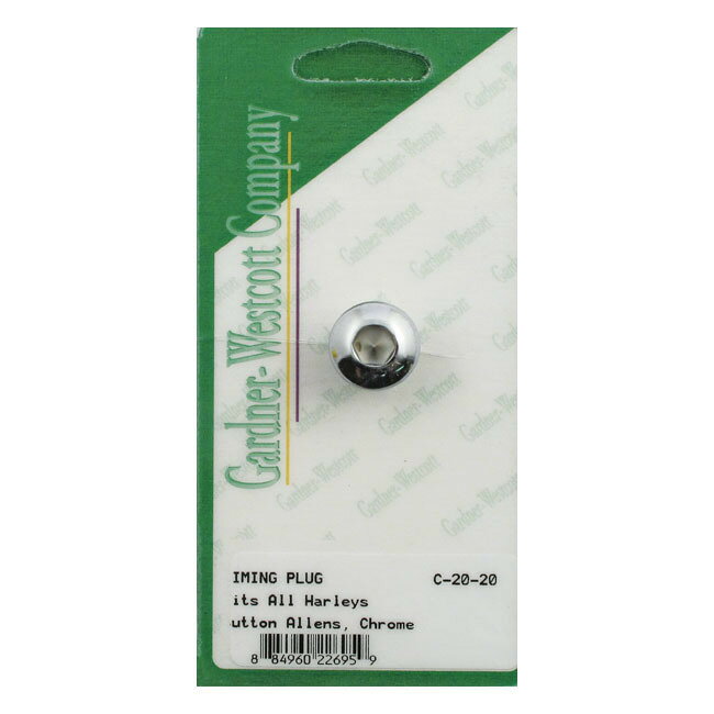 GARDNER-WESTCOTT ガードナーウエストコット タイミングプラグボタンヘッド【TIMING PLUG BUTTONHEAD】 38-99 B．T．EXCL． TC； 52-03 XL； 38-73 45' SVNU HARLEY-DAVIDSON ハーレーダビッドソン 汎用ボルト・ネジ