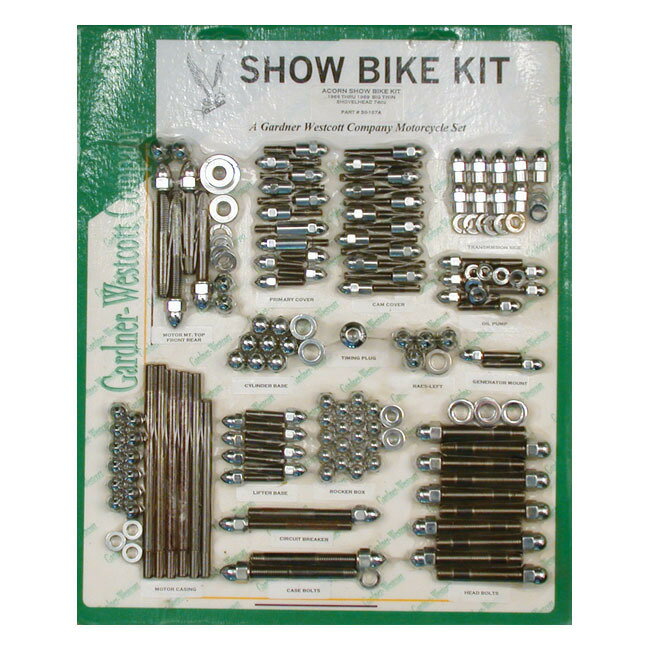 GARDNER-WESTCOTT ガードナーウエストコット アコーンショーバイク キット【ACORN SHOW BIKE KIT】 66-69 FL NU HARLEY-DAVIDSON ハーレーダビッドソン 汎用ボルト・ネジ