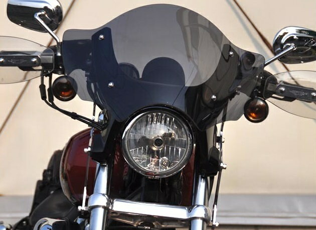 CHIC DESIGN シックデザイン ガイラ ブルバードシールド スクリーンのみ SPORTSTER SUPERLOW HARLEY-DAVIDSON ハーレーダビッドソン スクリーン 外装 スクリーンカラー：スモークスクリーン
