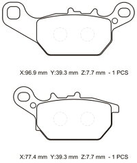 【在庫あり】NTBエヌティービーブレーキパッド・シューブレーキパッドSED7JアクシスZ