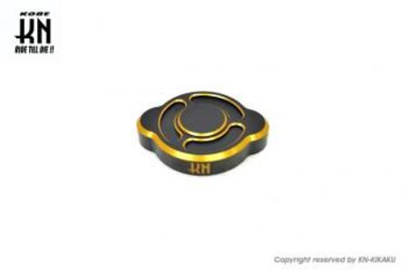 KN企画 ケイエヌキカク アルミCNC ラジエーターキャップ カラー：マットブラック(ツヤ消し黒)／ゴールド
