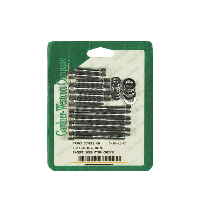 GARDNER-WESTCOTT ガードナーウエストコット トランスミッションサイドカバースクリューキット アレン【TRANSM SIDE COVER SCREW KIT ALLEN】 87-06 B．T． EXCL． 2006 DYNANU HARLEY-DAVIDSON ハーレーダビッドソン サイドカウル・サイドカバー カウル関連 外装