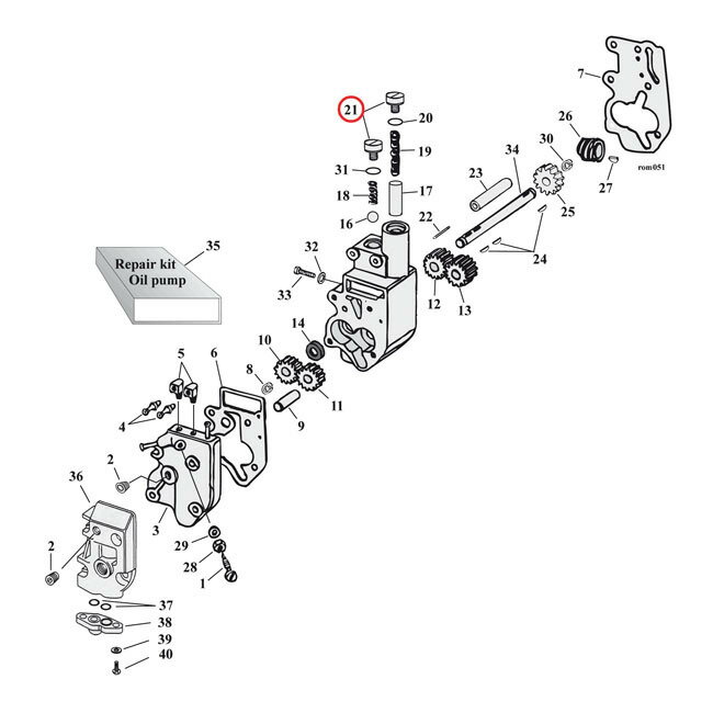 GARDNER-WESTCOTT ガードナーウエストコット オイルポンプ＆ クランクケース プラグ セット アレン【OIL PUMP ＆ CRANKCASE PLUG SET ALLEN】 66-67 B．T．NU 2 HARLEY-DAVIDSON ハーレーダビッドソン オイルポンプ エンジンパーツ エンジン