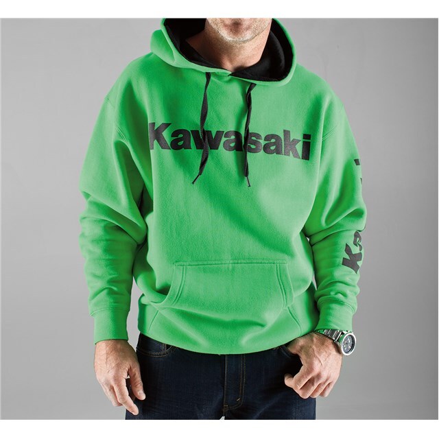 US KAWASAKI 北米カワサキ純正アクセサリー ロゴフーディーズスウェットシャツ (Logo Hooded Sweatshirt) サイズ：4X