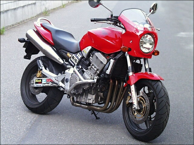 CHIC DESIGN シックデザイン ロードコメット ホーネット900 HONDA ホンダ ビキニカウル カウル関連 外装 スクリーンカラー：クリア / カラー：キャンディタヒチアンブルー