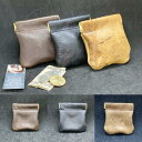 【送料無料 営業日当日発送】 kudu クーズー パカパカ開閉式コインケース 希少な革 kudu naked reverse United Kingdom UK なかなか出会えない英国製レザー ノスタルジックな雰囲気