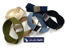 【4cm幅 GI】【フルサイズ展開】 40ミリ幅 綿 石目織り ガチャベルト G Iベルト belt メンズ レディース ベルト くすみにくい クロームメッキ仕...
