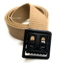 【キッズサイズ XSサイズ】 【カーキ/ベージュ】 32ミリ幅 90センチ ガチャベルトbelt ウェブベルト GI 米軍 オープンフェイスバックル デニムにハ...