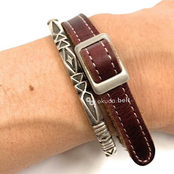 【静電気防止】米国製 クロムエクセル 本革 静電気防止ブレスレット 10ミリ幅 シングル巻き ブレスレット レザーブレスレット 帯電防止 ギフト プレゼント メ...