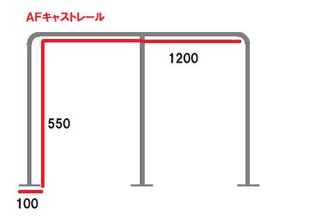 リガー製サイドキャストレール1200times;550-1