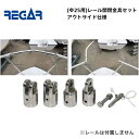 【基本送料無料】リガーマリン レール開閉金具セット Φ25用 アウトサイド仕様