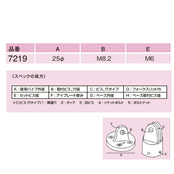 【基本送料無料】リガーマリン　オーニングベルト用パイプ金具　Φ25用　1個