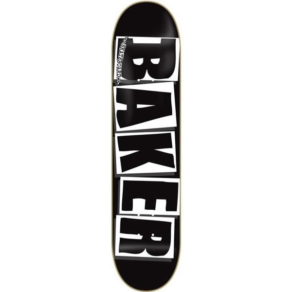 BAKERスケボーデッキ/BRAND LOGO ブラックブラック 8 x31.5インチ