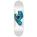 スケボーデッキ SANTZCRUZ サンタクルーズ スクリーミングハンド WHITE BLUE 8.25x31.8インチ (デッキテープ サービス) スケートボ...