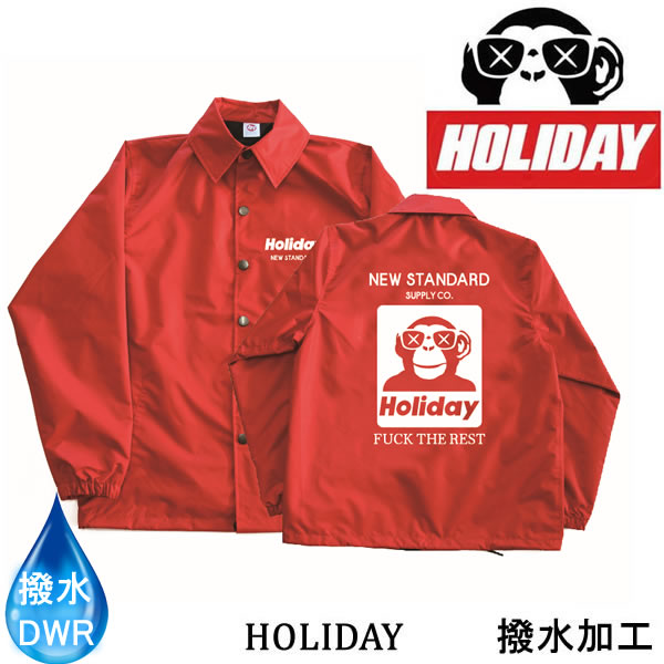 スノーボード 防水ウェア　　ホリデー HOLIDAY COACH JKT 撥水　レッド　ボンディング　コーチジャケット 　 スノーボード 【C1】【w31】