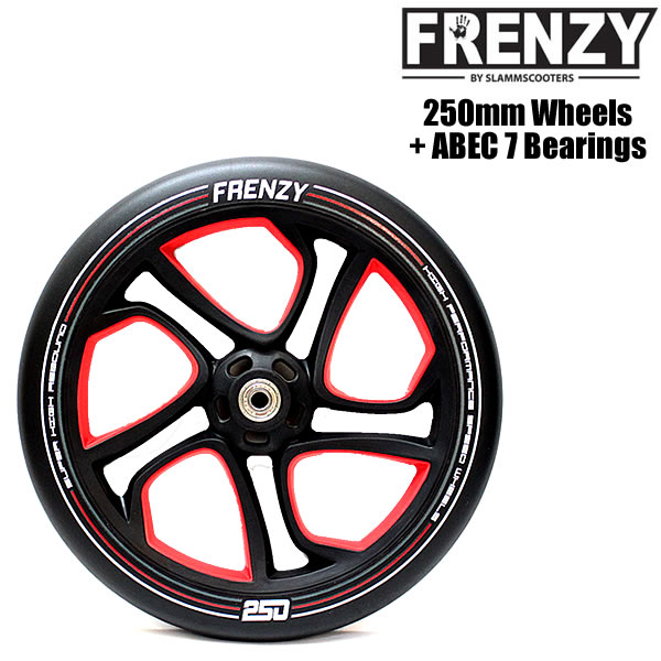 【マラソン期間★3000円以上で300円OFFクーポン】FRENZY フレンジー キックボード スペアウィール FR551 250mm ＋ ABEC 7 Bearings キックスクーター 正規販売店 【C1】【smtb-k】 OFF 【w04】