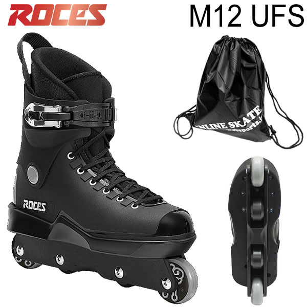 [正規品 無料ラッピング可]ROCES インラインスケート フリースタイル M12 UFS Black UFSフレーム搭載 101183 アグレ…