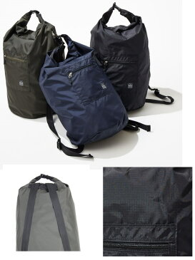 OMCC パッカブル ボンサック ロールアップ 折りたたみ リップストップ RIPSTOP NYLON ブラック PACKABLE BONSASCK ROLL UP OMCC 【C1】【w65】