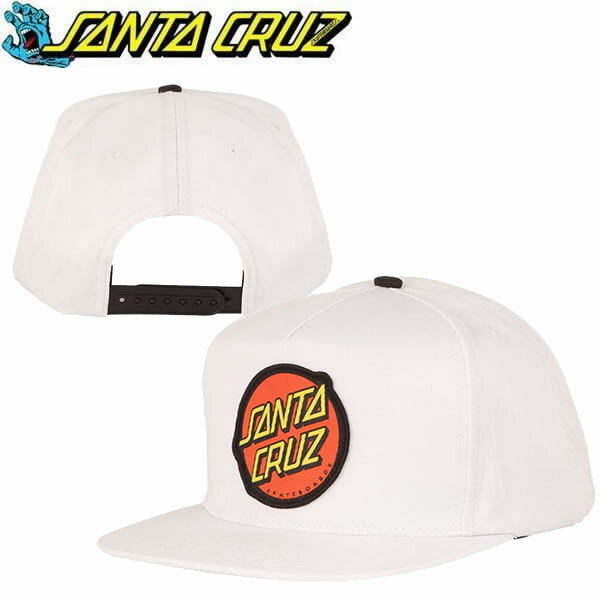 処分価格！！サンタクルーズ キャップ　CLASSIC SNAPBACK/ホワイト santa cruz キャップ スケボー スケートファッション