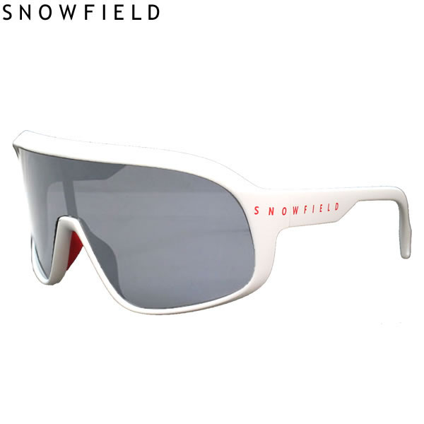 SNOWFIELD 偏光サングラス SF-02 マットホワイト MAW シルバーミラー×偏光スモークレンズ スノーフィールド 山本光学製 スキー＆スノーボード 釣り 