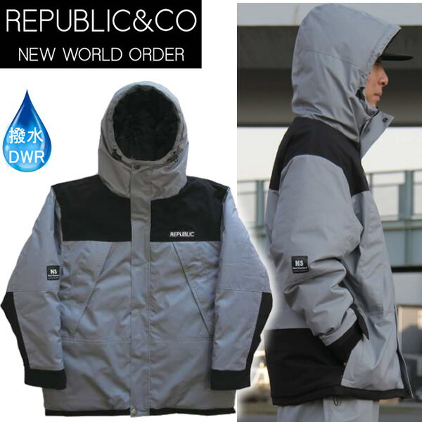 処分価格！！REPUBLIC 　リパブリック　スノーボード ウェア 36CHAMBERS -jacket / 7c GRAY (22-23 2023) スノーボード　ジャケット 