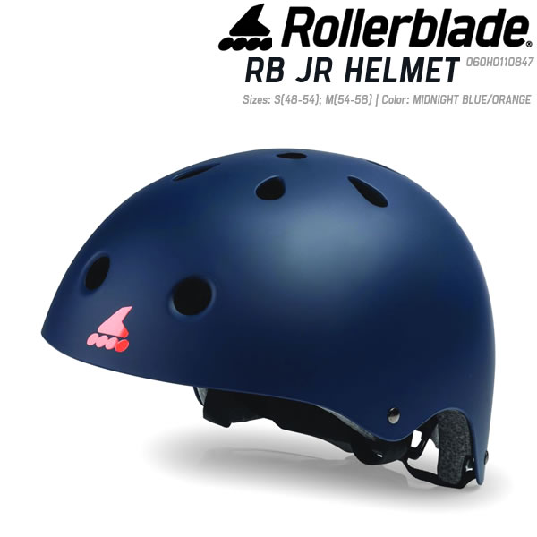 [正規品 無料ラッピング可]ローラーブレード インラインスケート ヘルメット RB JR HELMET ミッドナイトブルー オレ…