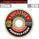 XP{[ EB[ Xsbgt@CA SPITFIRE F4iFORMULA FOURj101DU CONICAL WHITE (RED PRINT) 52mm XP[g{[hyC1zyK1zyw98z