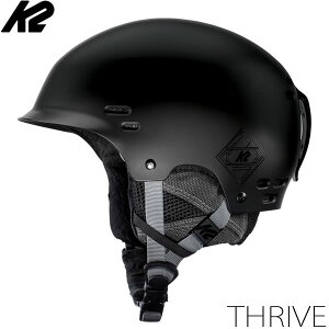 K2 ケーツー スノーヘルメット 2024 THRIVE Black スライブ S180800801 K2 HELMET 23-24 スキー＆スノーボード ヘルメット スノー用品 ダイヤル式【C1】