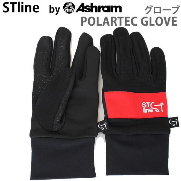 [ ̵åԥ󥰲]ݡƥå 5ܻ ST LINE by POLARTEC GLOVE/ ֥åå ashram ʡ֡N1ۡw94