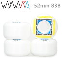 スケボー ウィール Wayward WAYPOINT FORMULA 52mm 83B ウェイワードウィール スケートボード【w19】