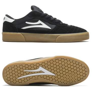 先着おまけ付き●ラカイ スニーカー LAKAI CAMBRIDGE / BLACK/GUM SUEDE スニーカー スケボー シューズ【w39】