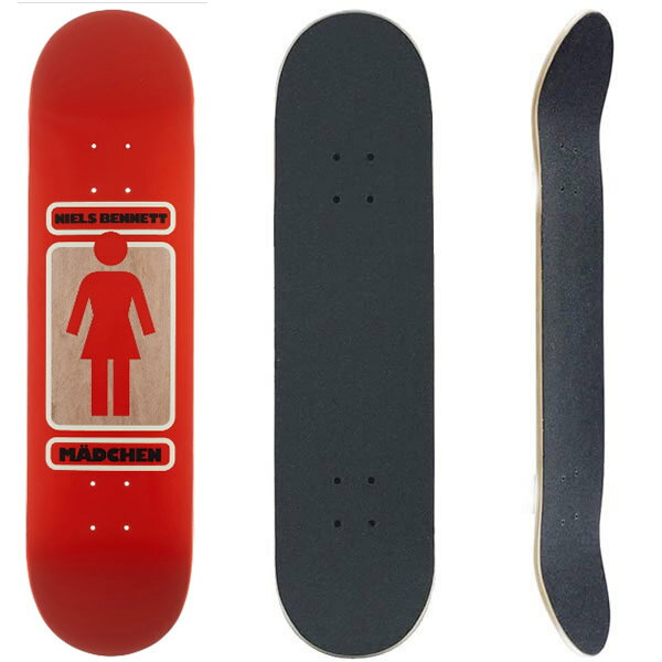 ガール スケボーデッキ単品 GIRL ニールス・ベネット 8.0x31.875インチ デッキテープ サービス girl skateboards スケートボード【w20】