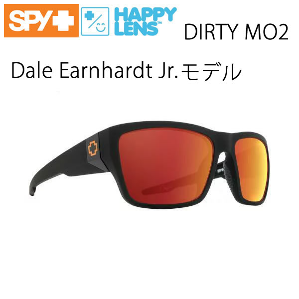 [ ̵åԥ󥰲]SPY 󥰥饹 DIRTY MO 2/ DALE Jr ǡ롦ϡJR Matte Black /HD Plus GREY GREEN -Orange Spectra Mirror C1ۡw09