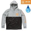 【マラソン期間★3000円以上で300円OFFクーポン】スノーボード パーカー 撥水 UNION ユニオン ●Sサイズのみ WATER PROOF BONDED HOODIE ヘザーグレーブラック プルオーバー 防水 撥水加工パーカー【C1】【w95】