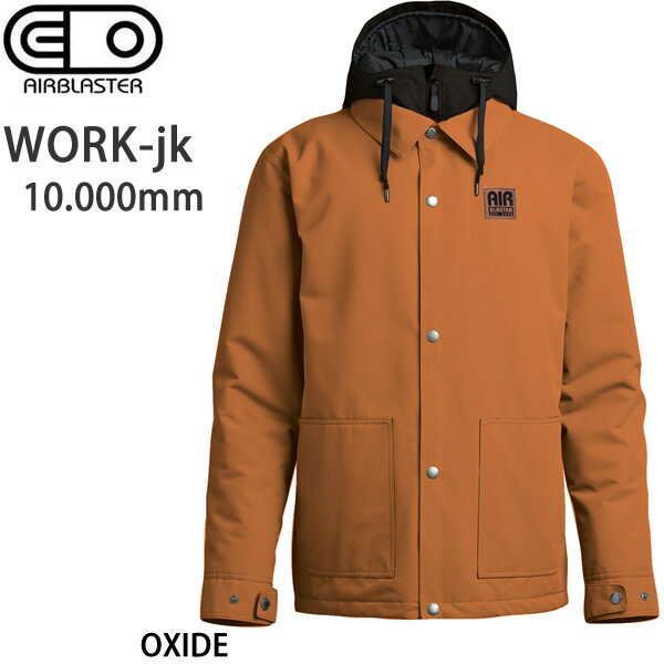 【マラソン期間★3000円以上で300円OFFクーポン】処分価格 エアブラスター ウェア ジャケット 22-23 WORK -jacket / OXIDE 2022-2023 AIR blaster ウエア スノーボード ウェア メンズ【C1】【w0…