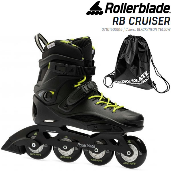 ローラーブレード インラインスケート 大人 2023 RB CRUISER Black-Neon Yellow 07101500215 RBクルーザー ROLLERBLADE 【w10】