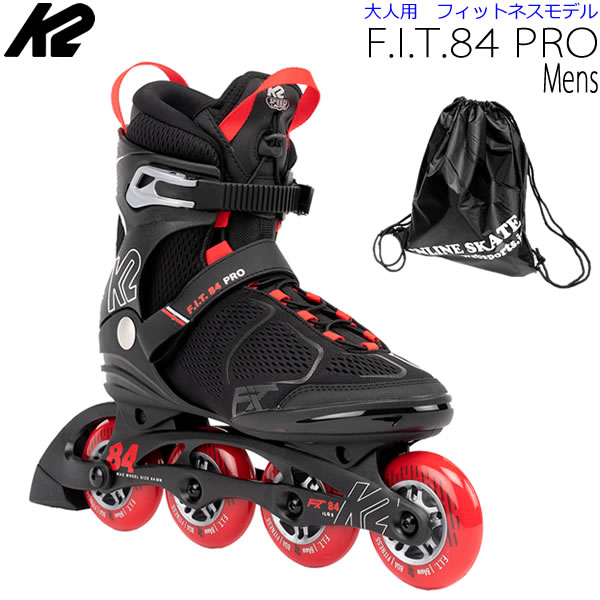 K2 インラインスケート 大人用 2023 F.I.T. 84 PRO Mens ブラック×レッド ケーツー 男性用 I220201701 日本正規品 保証書あり 【w08】