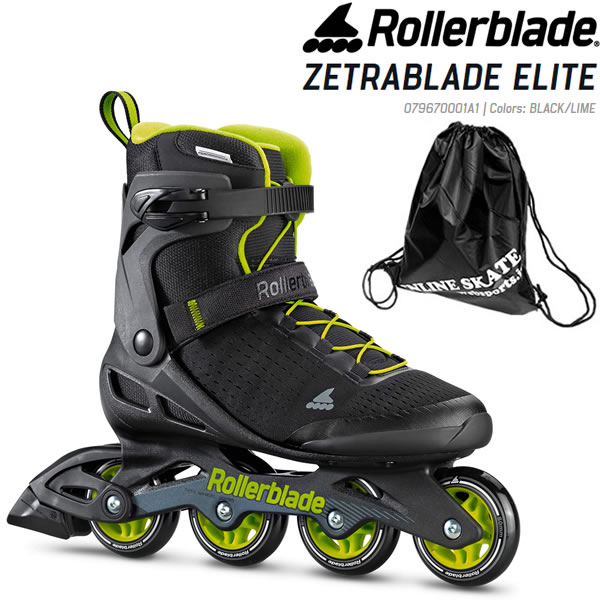 ローラーブレード インラインスケート 大人 2022 ZETRABLADE ELITE Men Black-Lime 079670001A1 男性用 ゼトラブレード エリート メンズ ROLLERBLADE 【w28】