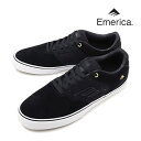 正規品 無料ラッピング可 エメリカ スニーカー EMERICA LOW VULC(ロウ バルク) BLACK-GOLD-WHITE スケボーシューズ スケートボード 靴 emerica【w98】